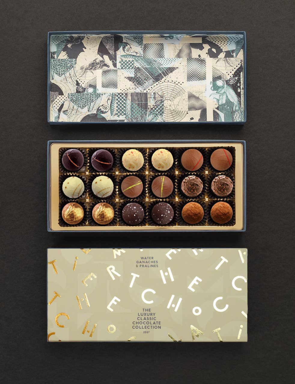 THE LUXURY CLASSIC COLLECTION - 18 WATER GANACHES & PRALINES