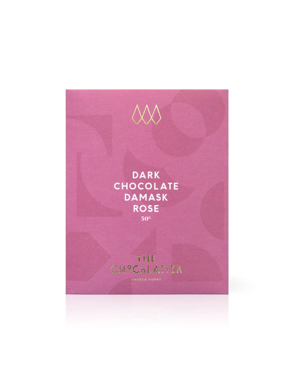 Damask Rose Dark Chocolate Bar 50g