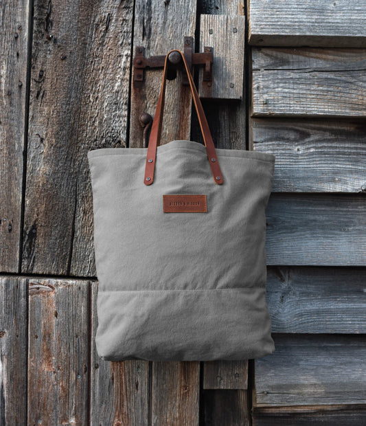 Risdon & Risdon: The Risdon Tote In Heritage Grey