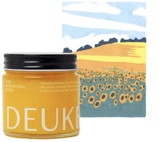 DEUKES Raw Monofloral Sunflower Honey