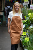 Load image into Gallery viewer, Risdon & Risdon: British Workroom Apron In Brown
