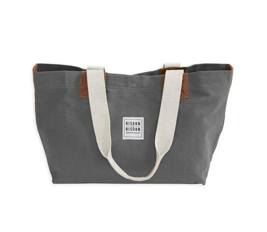 Risdon & Risdon: The Market Bag In Heritage Grey - Large