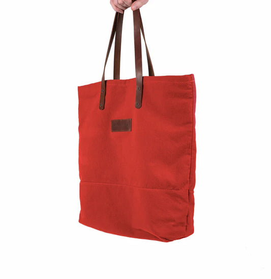 Risdon & Risdon: The Risdon Tote In Factory Red