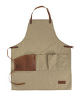 Load image into Gallery viewer, Risdon & Risdon: The Artisan Apron in Khaki Canvas
