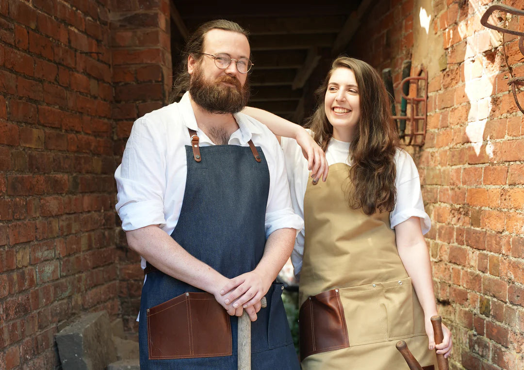 Risdon & Risdon: The Artisan Apron in Khaki Canvas