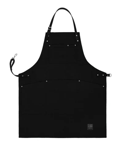 Risdon & Risdon: Black Collection Original Apron with Leather Straps