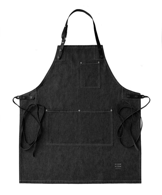 Risdon & Risdon: The Street Apron In Black Denim