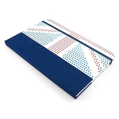 Red White and Blue London Medium Hardcover Notebook - BritYard