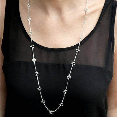 Catena Long Chain Link Necklace - BritYard