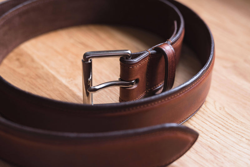 Hand Finished Full Grain Leather Belt - Suede Lined - BritYard