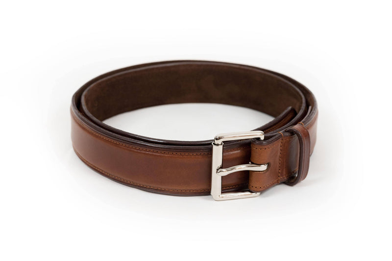 Hand Finished Full Grain Leather Belt - Suede Lined - BritYard