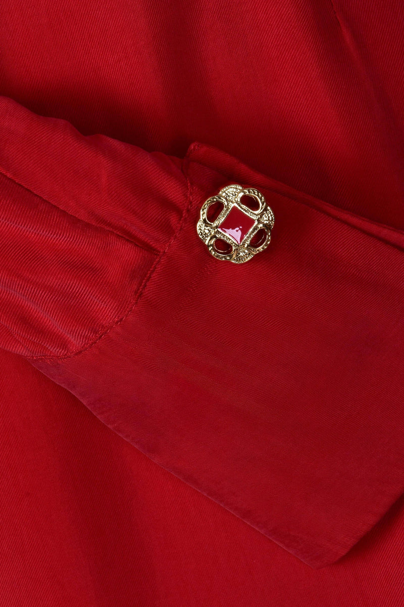 Shay - Handcrafted Long Sleeve Backless Midi Dress - BritYard