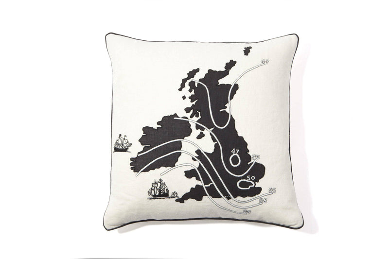 Home Sweet Home - UK & Ireland Map Cushion - BritYard
