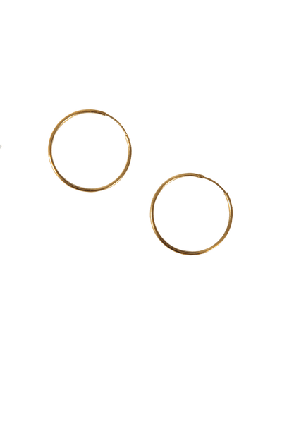 Medium Gold Hoop Earrings - BritYard