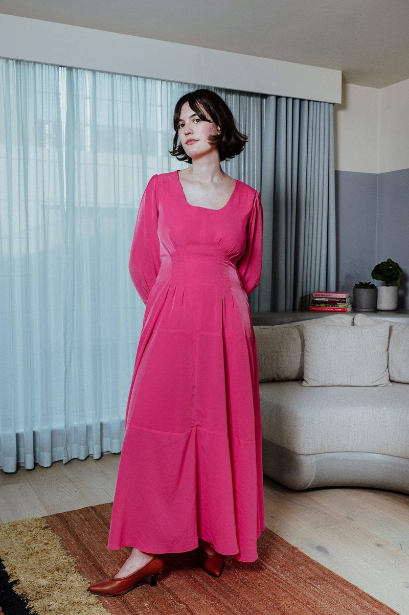 Pink Reclaimed Bodice Dress - BritYard