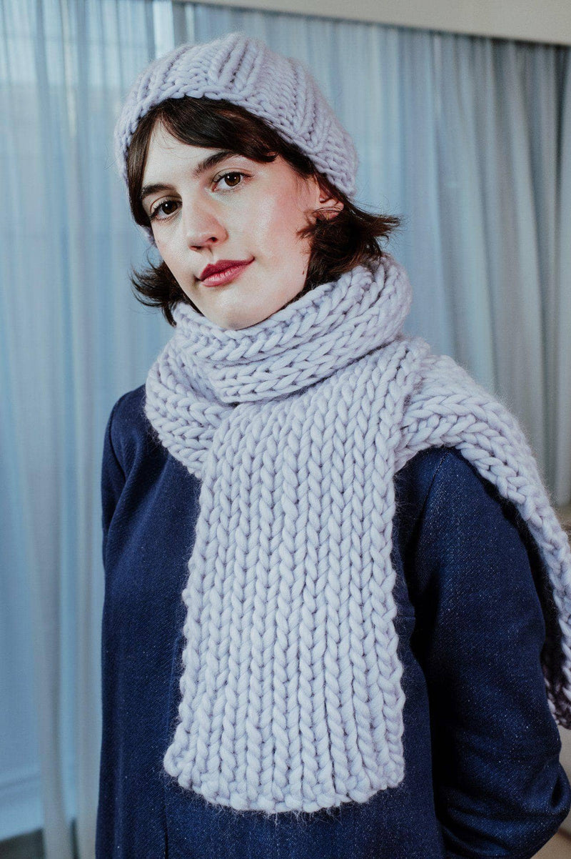 Hand-knitted Wool Lavender Hat - BritYard