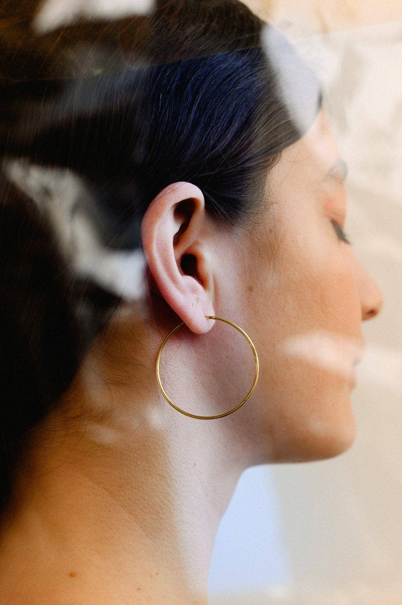 Large Gold Hoop Earrings - BritYard
