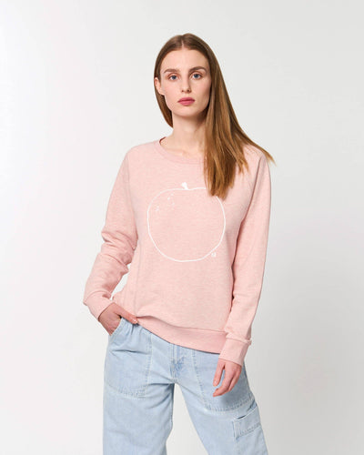 Big apple sweatshirt, Heather Pink - BritYard