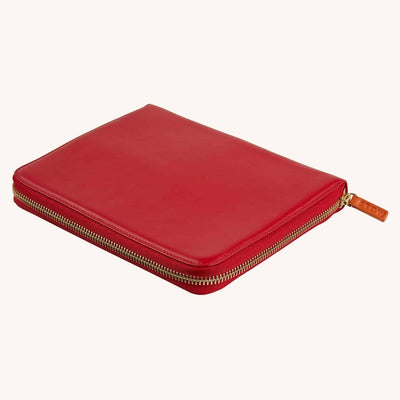 The First Class Leather Tech Case - Ridge Red & Ridge Red - BritYard