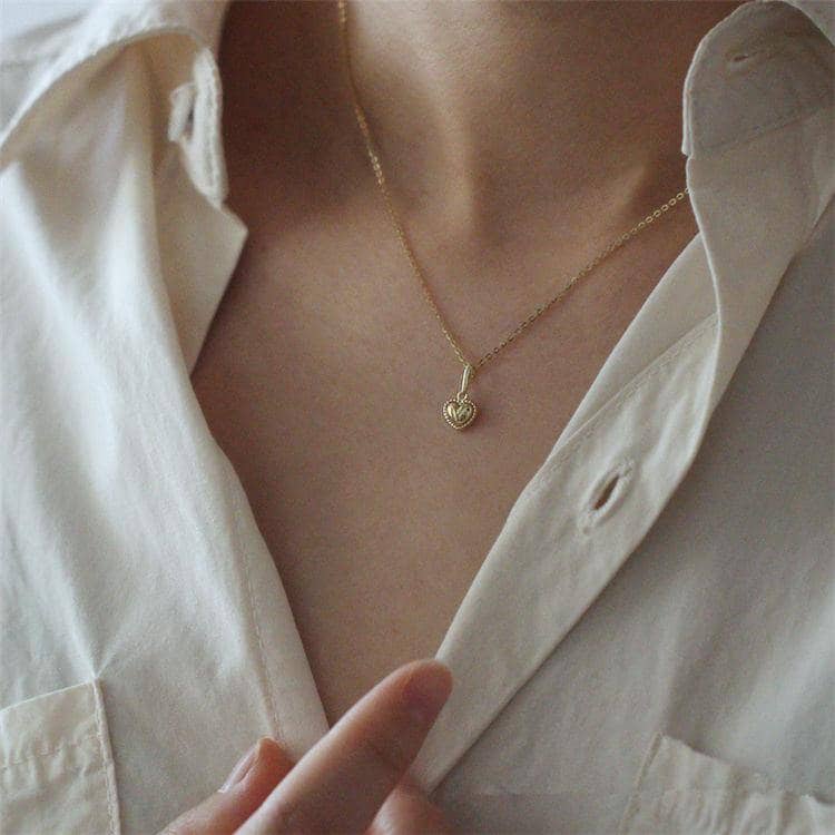Gold Vermeil Heart Necklace - BritYard