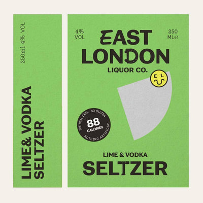 East London Lime & Vodka Seltzer - 4% ABV