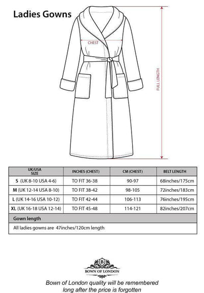Women's Heavyweight Hooded Nua Cotton Dressing Gown - Pale Grey - BritYard