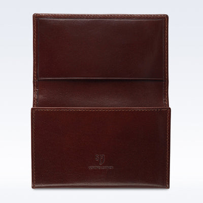 Business Card Holder in Chestnut Richmond Leather